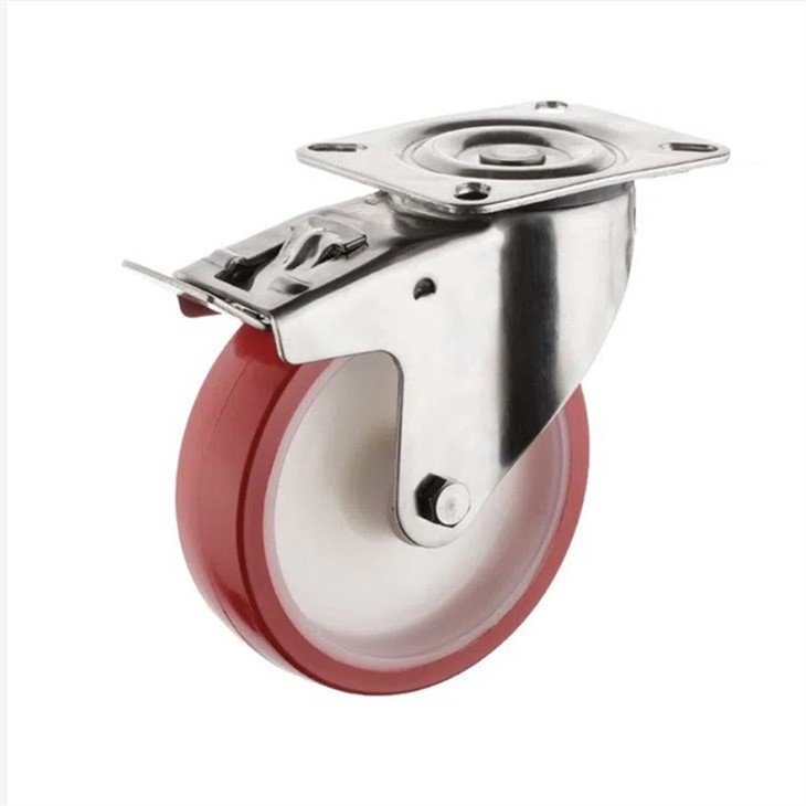 PU Stainless Steel Industrial Caster